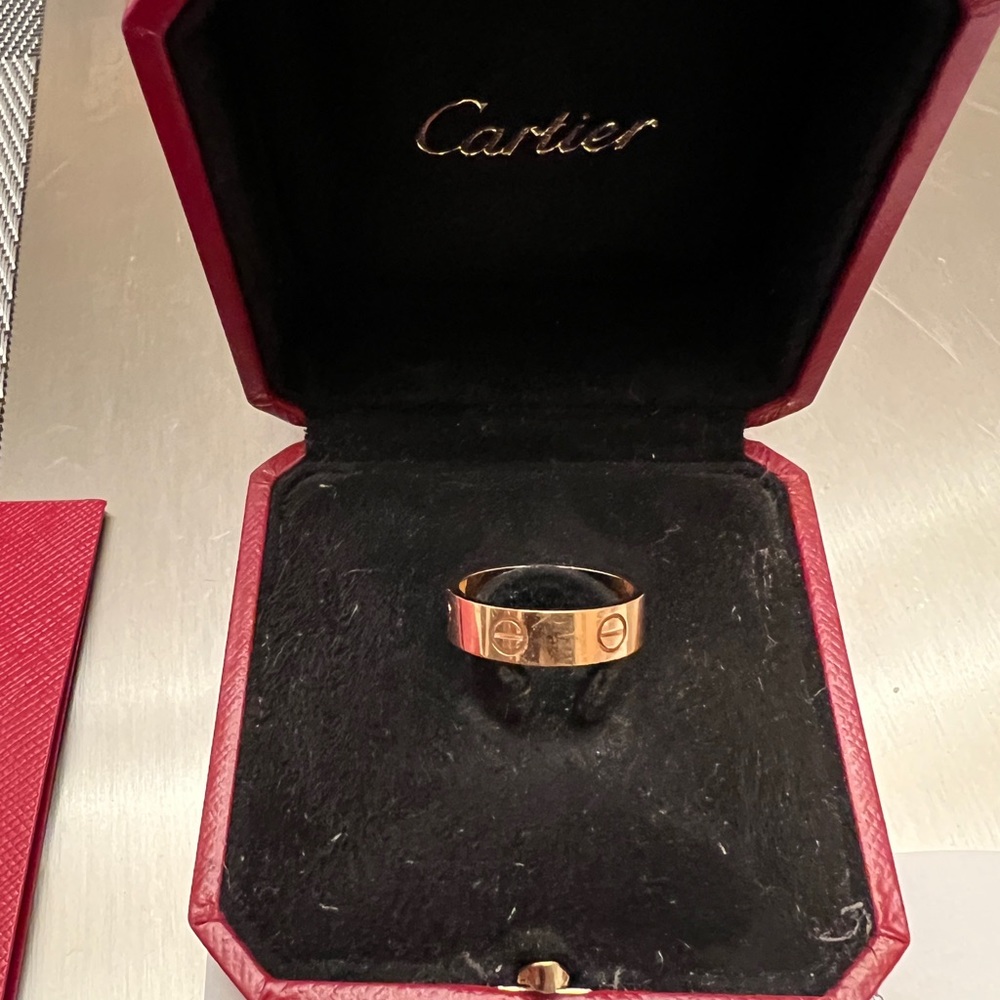 Cartier love ring 18k yellow gold size 57